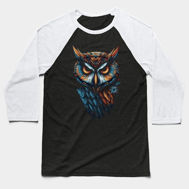 Owl Baseball T-Shirt by Pixy Official